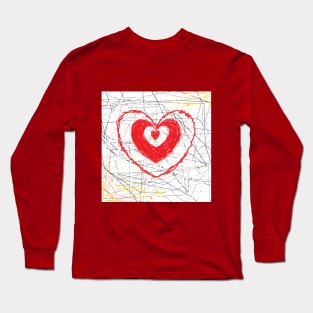 Scribble art - Abstract - Deep - Scribbles Long Sleeve T-Shirt